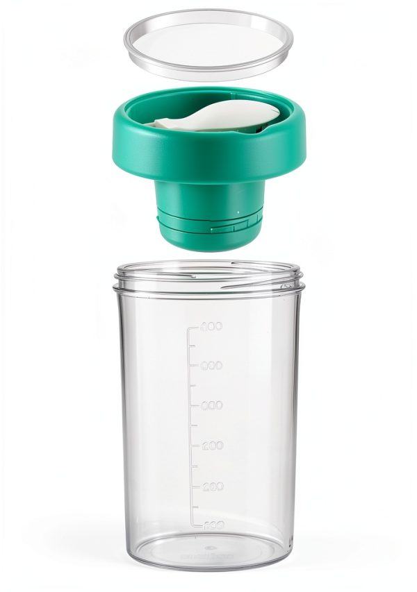 Salad Shaker Cup 3 Pack by Noamus 26oz Leak‑Proof Bottle with Fork-3